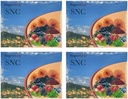 Generisk 4 pakker SNC Super Life Neuron Care Support Eyesight Forbedre Vision Blur Kognitiv Dry (15 Sachets / Box), Blå