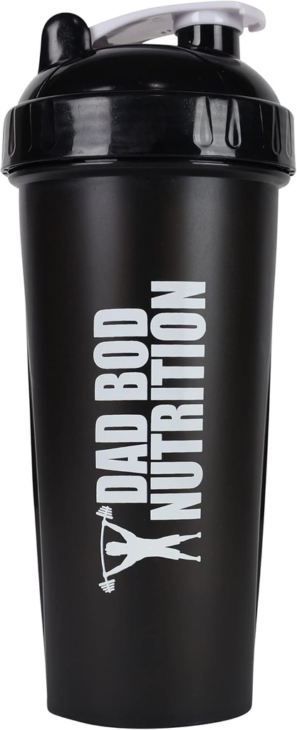 Far Bod Nutrition Funny Protein Shaker Flaske 28 Ounce Water Cup (Black Lid)