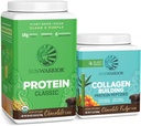 Sunwarrior Classic Vegan Protein Powder 124; Plant- baseret 30 Serveringer, Chokolade & Collagen Building Powder Hyaluronic Acid Budding 124; 20 Serveringer, Chokolade Opretter