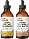 Wild & Organic Maitake Mushroom Tinktur 4 fl oz & Cordyceps Mushroom Tinktur 4 fl oz