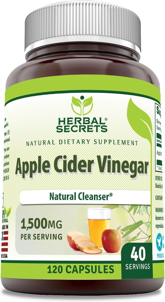 Urtehemmeligheder Apple Cider vinyl Supplement 124; 1500 Mg Per Serving