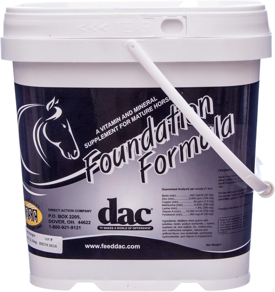 DAC Foundation Formel 5 LB Hoof og hår supplement
