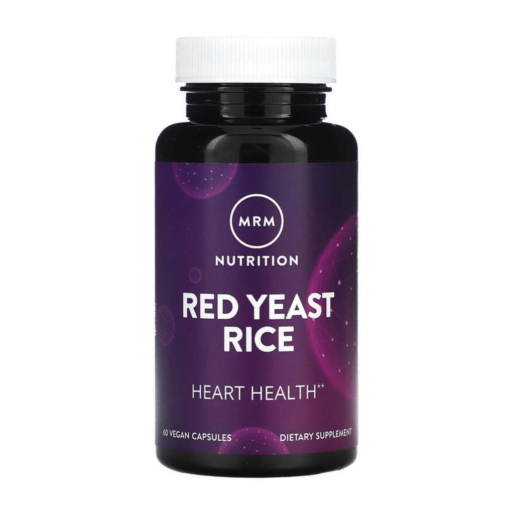 MRM Nutrition Red Yeast Rice against 124; Monocolin K + Citrinin Free against 124; Gluten Free + Vegan Stainless 124; 30 Servering