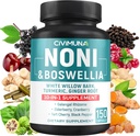 Noni Extract kapsler med Noni, Boswellia, White Willow Bark og mere - 150 kapsler til 5 måneder levering