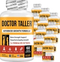 NuBest Doctor Taller - Højdevækstformel - understøtter højdevækst og immunitet - Keto med calcium, D3-vitamin, K2-vitamin, Aminosyrer & urter til børn (8 +) - 12 Pack Name 124; 12 Måned Supply
