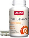 Jarrow Formulas Zink Balance 15 mg - 100 Servering (Veggie Caps) - Inkluderer kobber - Essential Mineral for immunsystemet Support - Immunitet Support - Gluten Free Zink Kobber Supplement - Vegan
