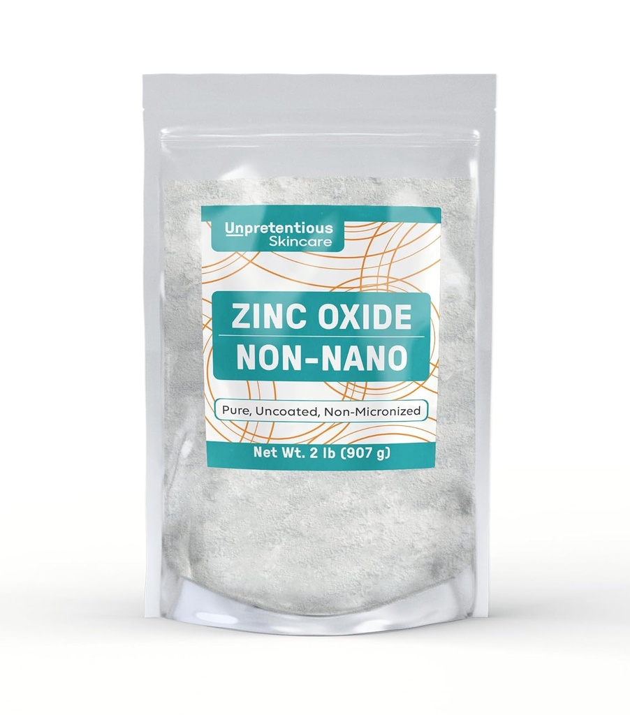 Uprætentiøs Nano Zinkoxid, Pure & Ikke belagt, Praktisk Resealable Bag til Opbevaring (2 Pound)
