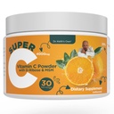 Keith 's own Super C- High Dosis Poweded Vitamin C 4000mg med D-Ribose, Glycine, MMM-Highly Absorbable, Stomach- Friendly, Collagen Boost, immunsupport- Unflavored, 200 Bedste (30 Servere)