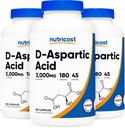 Nutricost D- aspartac kapsler (180 Caps) (3 flasker)