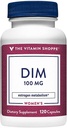 Vitamin Shoppe DIM 100MG med Bioperine Black Pepper Extract, understøtter østrogen Metabolisme for kvinders sundhed (120 kapsler)