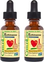 Børn Echinacea for børn - Kids Echinacea Drops, Flydende tinktur, Alkohol Free Supplement for babyer, Toddlers, Børn - Natural Orange, 1 Fl Oz (Pack of 2)