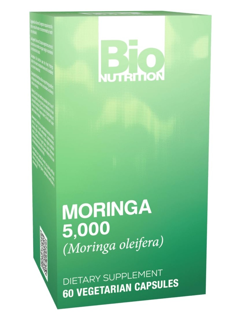Bio Nutrition Moringa 5000mg 60 vegetariske kapsler 124; Complete Green Superfood