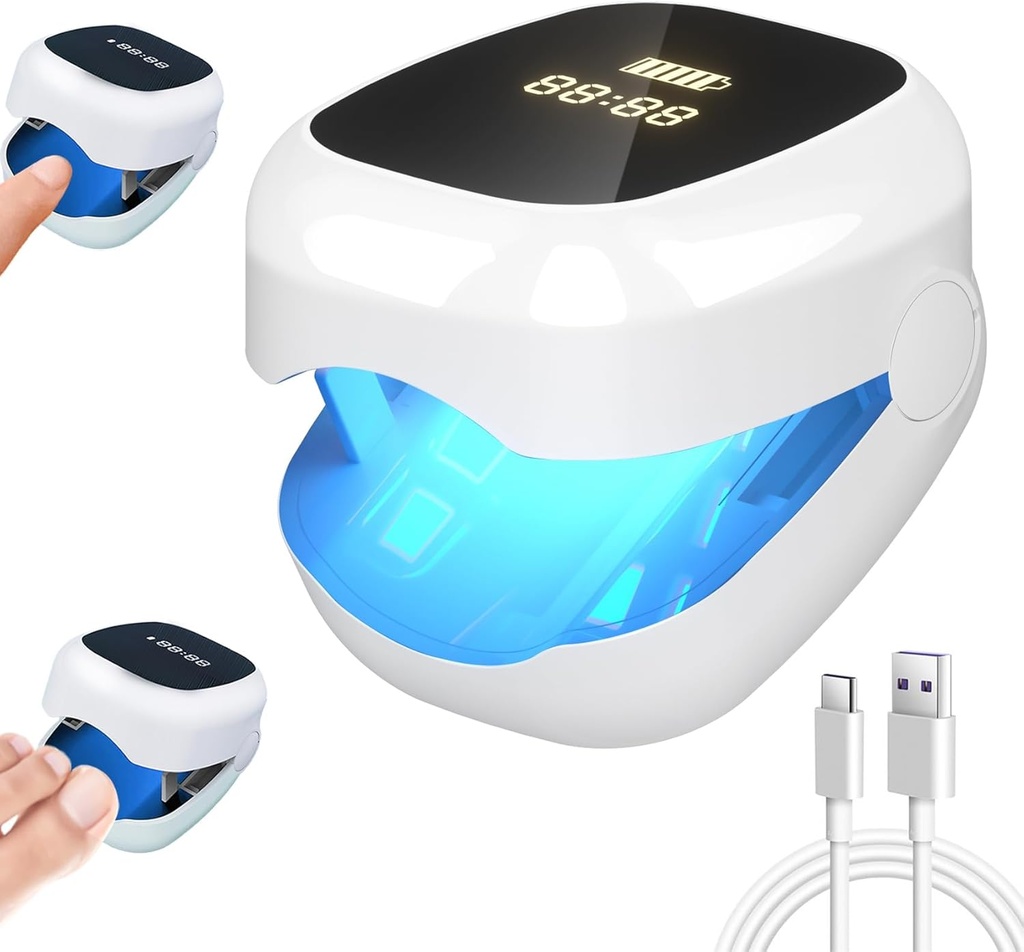 Negle svamp laserbehandling Led Light Device-For Negle Fungal Infektioner, Hjælp til at genoprette sundhed og markant forbedre symptomer såsom deformation og smertefuld Walking (hvid)