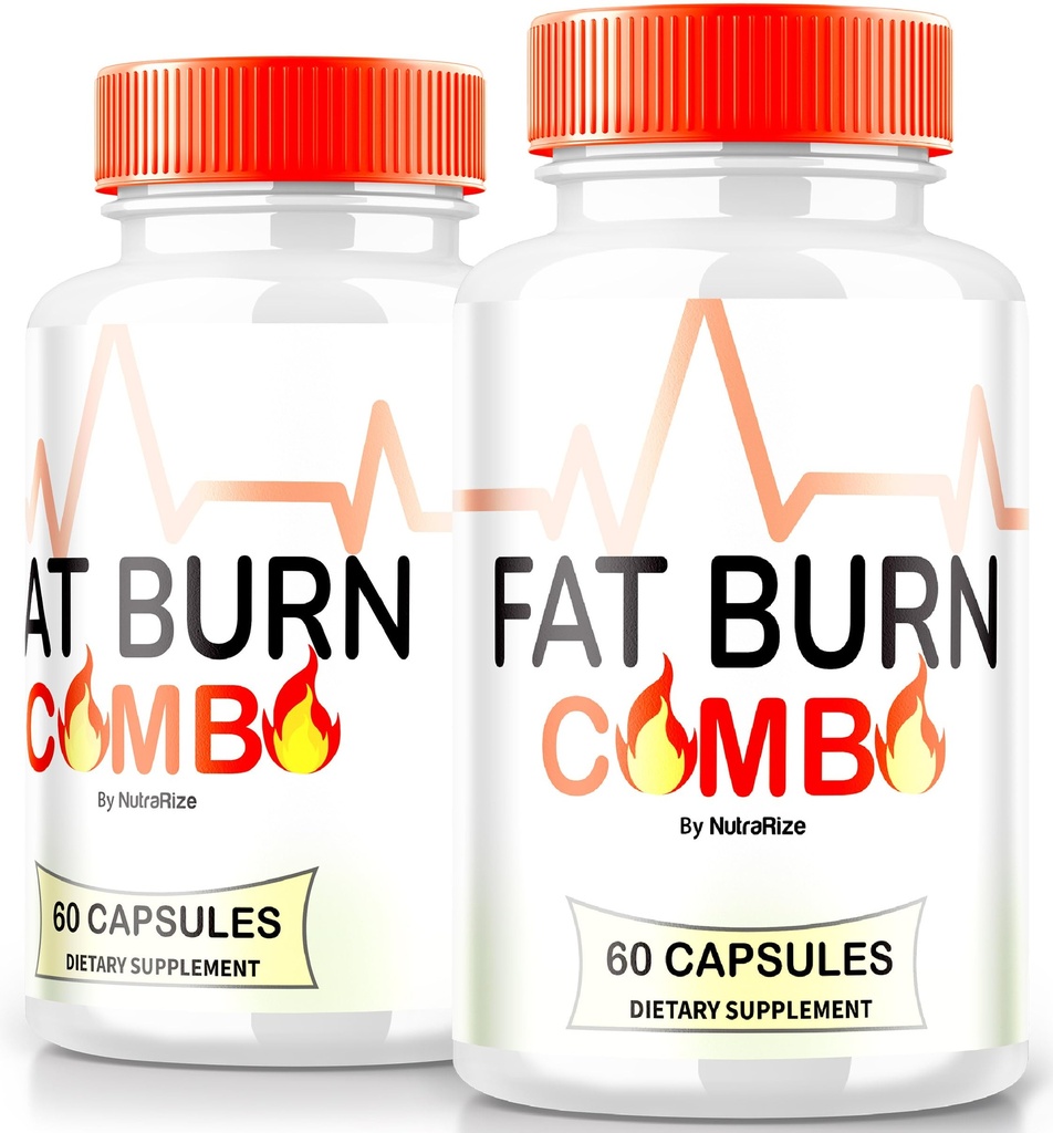 (2 Pack) Fat Burn Combo Kapsler, Fatburn Combo Keto Formel, Alle naturlige vægttab supplement til at opnå healthy- udseende organ, Keto Fitness Pills, officielle anmeldelser (120 Kapsler)