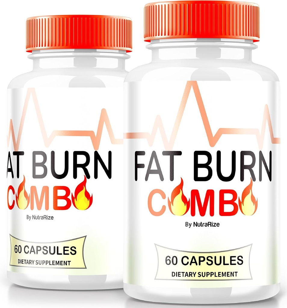 (2 Pack) Fat Burn Combo Kapsler, Fatburn Combo Keto Formel, Alle naturlige vægttab supplement til at opnå healthy- udseende organ, Keto Fitness Pills, officielle anmeldelser (120 Kapsler)