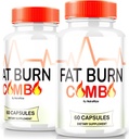 (2 Pack) Fat Burn Combo Kapsler, Fatburn Combo Keto Formel, Alle naturlige vægttab supplement til at opnå healthy- udseende organ, Keto Fitness Pills, officielle anmeldelser (120 Kapsler)