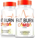(2 Pack) Fat Burn Combo Kapsler, Fatburn Combo Keto Formel, Alle naturlige vægttab supplement til at opnå healthy- udseende organ, Keto Fitness Pills, officielle anmeldelser (120 Kapsler)