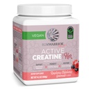 Sunwarrior Creatin for kvinder monohydrat pulver Mikroniseret Pre Workout Inddrivelse Supplement Support Muscle Building Strength Training Cognition Cognition 124; Vegan og nemt blander 50 Servering, Raspberry Lemonade