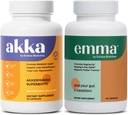 Emma Akka lever rense Detox & Reparation Gut sundhed - Komplet Wellness Bundle med Magnesium, Berberine, D-vitamin & mere til støtte Gut, Lever, Metabolisme, Immunitet & Colon rense