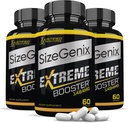 Justified Laboratories (3 Pack) Sizegenix Herres Health Supplement 1484mg180 Kapsler