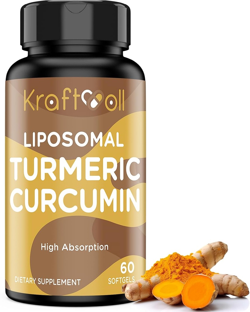 Liposomal Turmeric Curcumin Supplement 60 Softgels