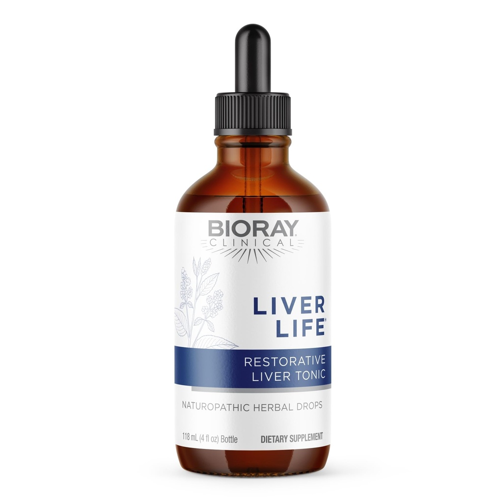 BIORAY Clinical Lever Life - 4 fl oz - Styrker leverstruktur og funktion - ikke-GMO, Vegetar, Gluten Free