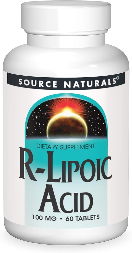 Source Naturals R- Lipoic Acid, 100mg - 60 tabletter