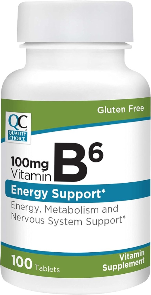 Kvalitetsvalg B6 100 mg, 100 tabletter