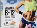 Premium Grade B12 Patches 30 Day Supply B12 Patch - Made with Vitamin B12 Methylcobalamin for Energy & Vitamin Guarana - 100% Made in The USA