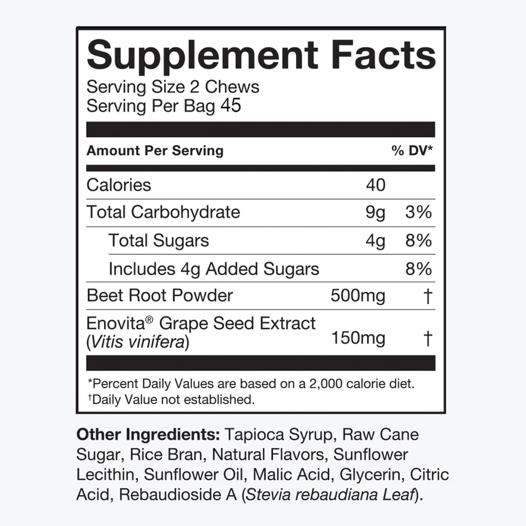 Humann SuperBeets Heart Chews, 90 Greve