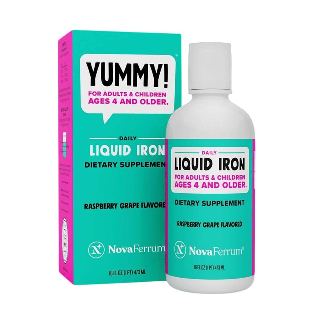 NovaFerrum Yummy 16 Fl Oz Note 124; Flydende jerntilskud for aldre 4 & Op
