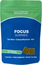 Soultox Focus Lions Mane Gummies - Citrus Flavor - Vegansk formering med Organic Lions Mane og Cordyceps - Forbedre hukommelse, fokus og energi - Citrus Flavor - Single Pack