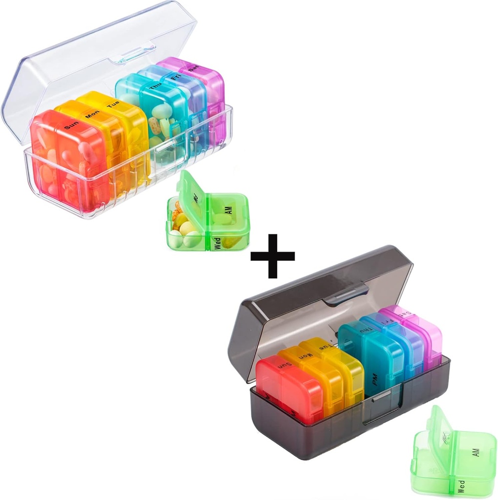 Pill Organizer 2 Times a Day