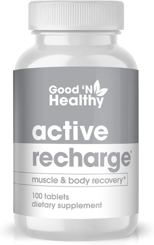 GOD 'N HELT - Magnesiumsupplement til forbedret muskelfunktion og et sundt hjerte, Aktiv genopladning, 100 tabletter