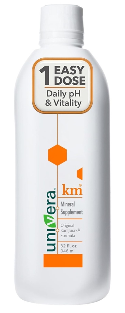 Universa km, Liquid Kalium Supports, 32 fl oz (1PK), KropspH-blodbalance, Original Karl Jurak fomula, Earthy Taste (30-Day Supply)