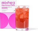 MIXHERS Hertime PMS - Hormonal støtte til kvinder - PMS & Menstrual Comfort - med Chasteberry, Peony Rødder, Sibirisk Ginseng - tillæg til kvinder - 15 drikke pakker - Sukker fri - Pomegranat Mango
