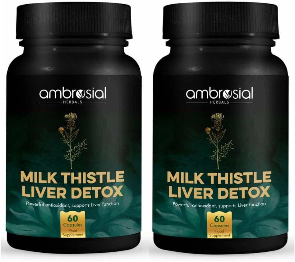 AMBROSIAL Milk Thistle Kapsler - Pakning med 2-120 Kapsler