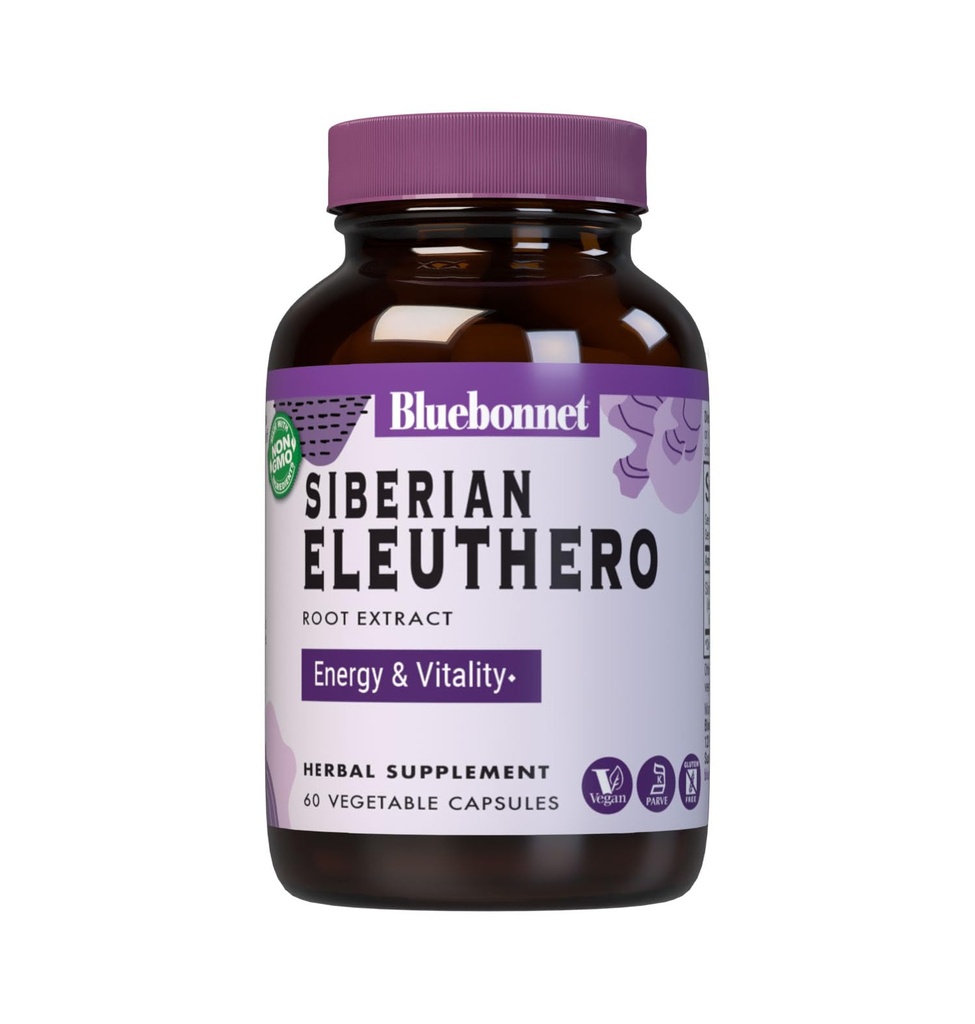Eleuthero Root (erstatter Sibirisk Ginseng 500mg) - 60 - VegCap