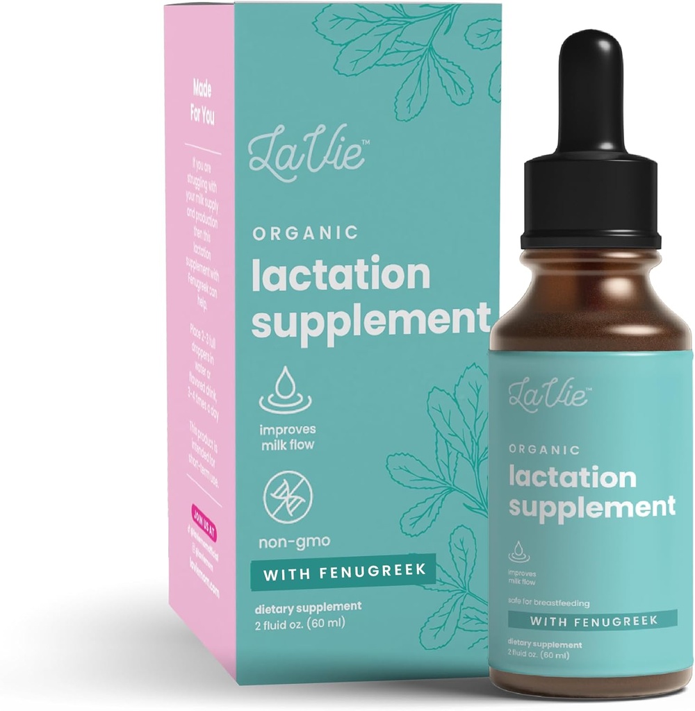 Fenugreek- baseret Amning supplement til støtte Brystmælk Tilgang, Amning Tinktur, Øge Mælkeforsyning flydende dråber (2 Fl. Oz)