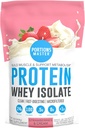 Portions Master CFM Valleisolat Protein Powder, 2 LB, 23g lav Carb, lav fedt, Cold- Forarbejdede, hurtig Absorbing, Muscle Growth & Recovery Support (Jordbær & Cream)