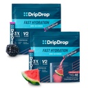 DripDrop Hydration - Electrolyte Powder Packets - Watermelon & Berry - 64 Greve