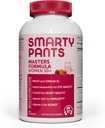 SmartyPants Multivitamin Gummy til kvinder 50 og derover: Omega 3 Fiskeolie (EPA / DHA), Methylfolat, CoQ10, Vitamin D3, C, Vitamin B12, B6, A, K & Zink, Biotin, Gluten Free, 120 Greve (30 dages forsyning)