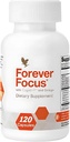 Forever Living - Forever Focus - Brain Clarity og Fokus med Cognizin, Bacopa og Vitaminer - for studerende, professionelle og seniorer - 120 Capsule