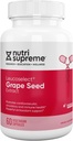 Nutri Supreme Grapeseed Extract Leucoselect, Polyphenoler til Super Antioxidant Support, Kardiovaskulær Sundhed, Kosher Certificeret 60 kapsler