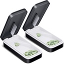 EN PIX Pill Cutter 2 Pack, Pill Splitter med rustfrit stål klinge, Pill Cutter Splitter til små og små piller med V-formet design, Pill Cutters til små eller store piller Professional (Black 01)