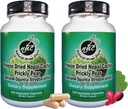 Nopal kaktus kapsler - Fryse Tørret Prickly Pære Uddrag - Fiber supplement til Metabolic Health Support - Rich in Betalains & Nitrater - Non- GMO - 120 Veggie Caps (2 flasker)