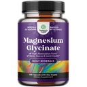 Pure Magnesium Glycinat Supplement 500mg - Magnesium til søvn og hvile kapsler til mænd og kvinder - Ikke aromatiserede Vegan Høje Absorptionspiller til afslapning Support - 120 Tæl