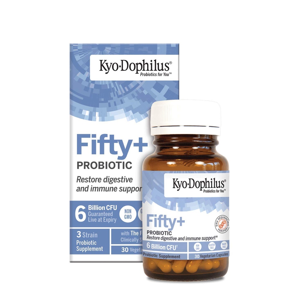 Kyo- Dophilus 50 Plus Probiotisk, 30 Greve, 6 milliarder CFU
