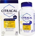 Citracal Calcium + D Slow Release 1200, overtrukne tabletter - 80 ea (pakke med 2)