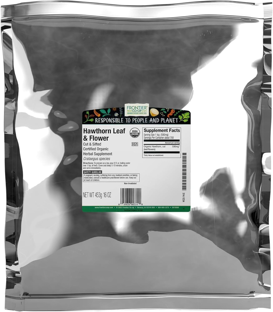 Frontier Co- op Organic Cut & Sifted Hawthorn Herb 1lb